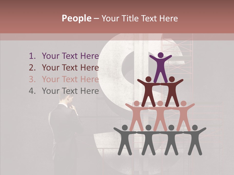 Tracing Thinking Sign PowerPoint Template