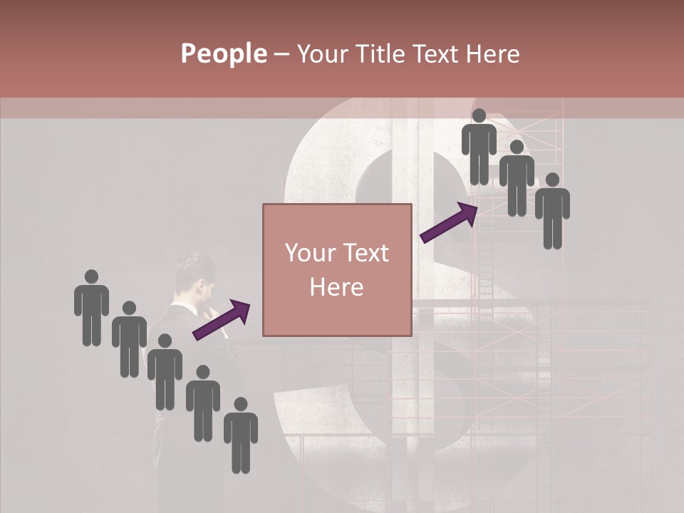 Tracing Thinking Sign PowerPoint Template