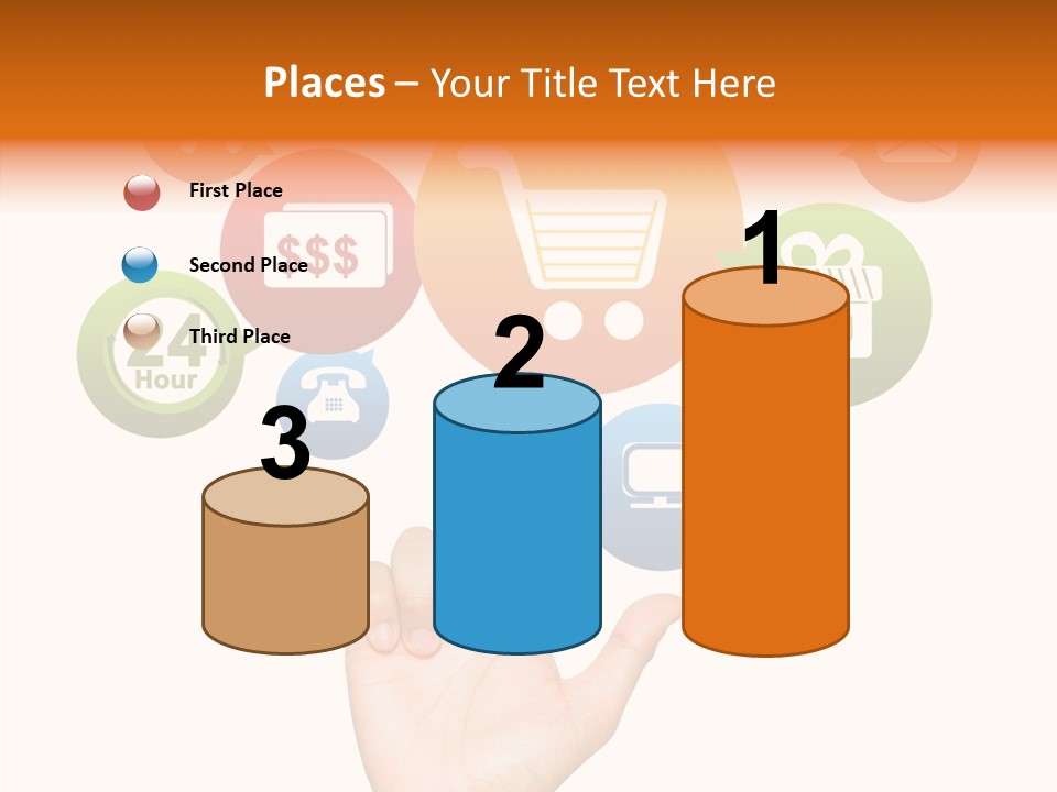 Phone Businessman Com PowerPoint Template