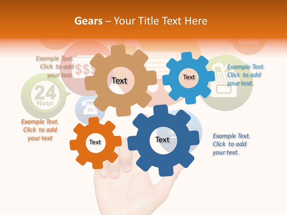 Phone Businessman Com PowerPoint Template