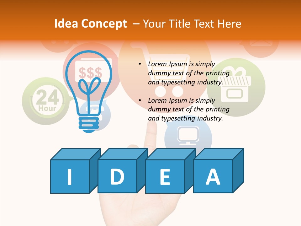 Phone Businessman Com PowerPoint Template