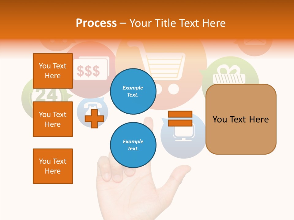 Phone Businessman Com PowerPoint Template