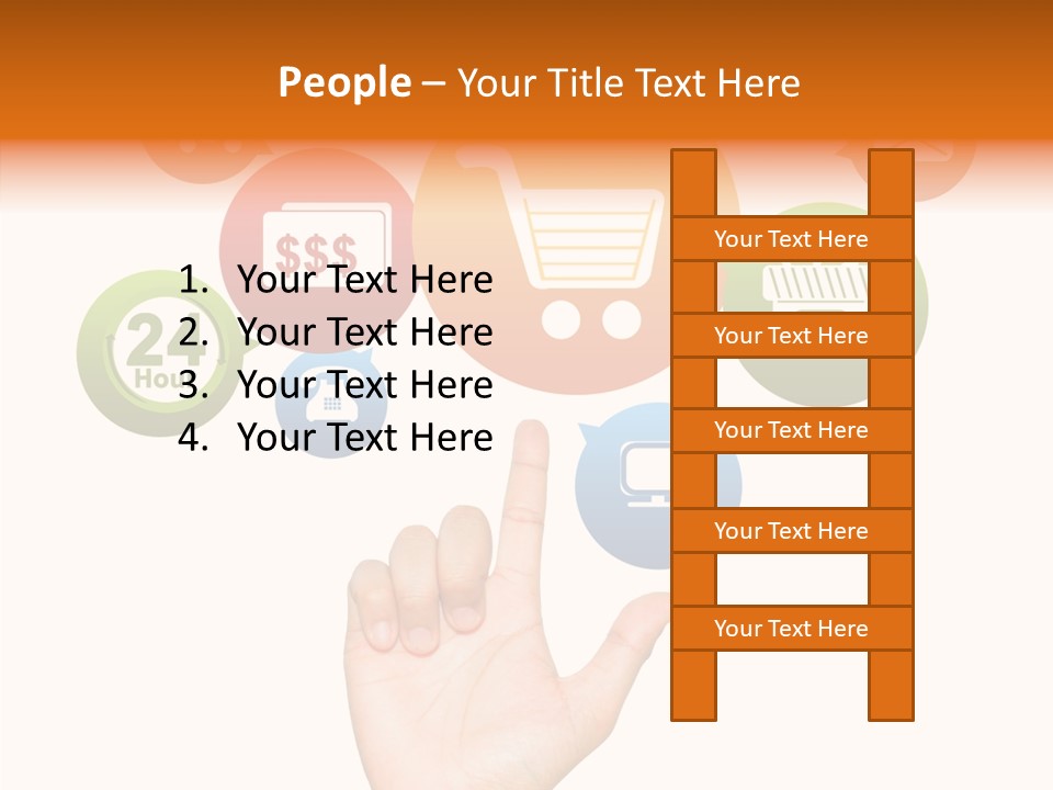 Phone Businessman Com PowerPoint Template