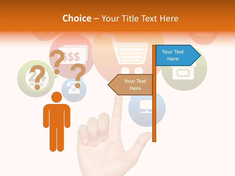 Phone Businessman Com PowerPoint Template