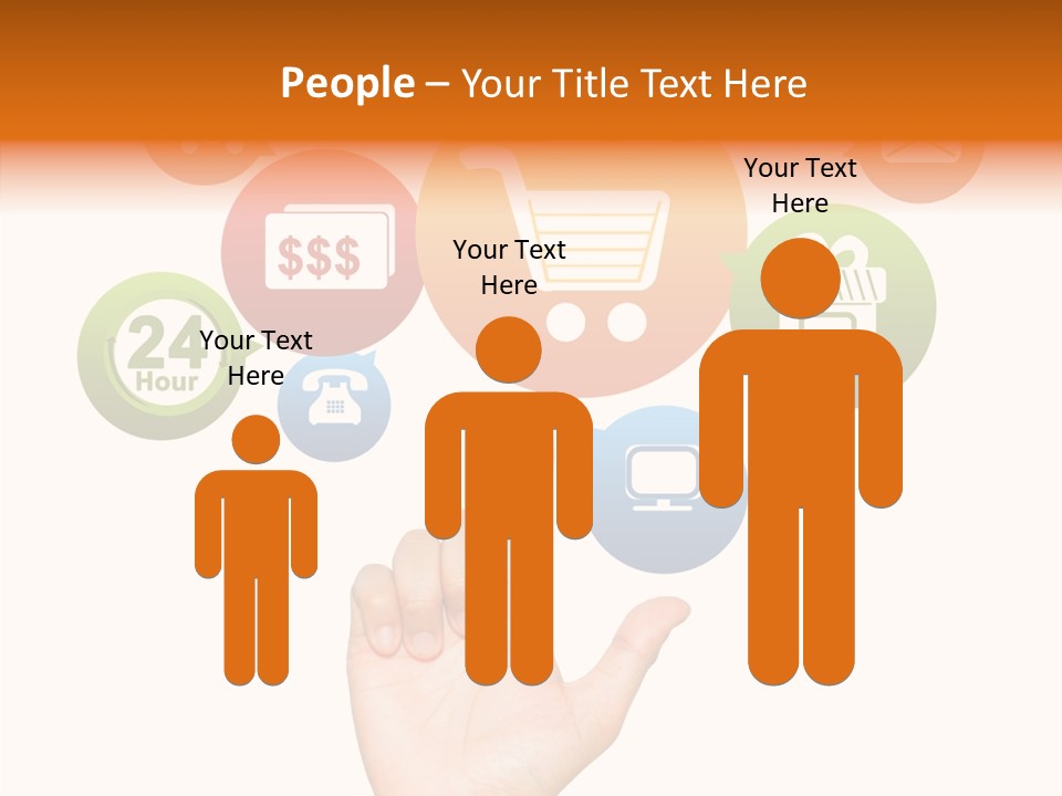 Phone Businessman Com PowerPoint Template