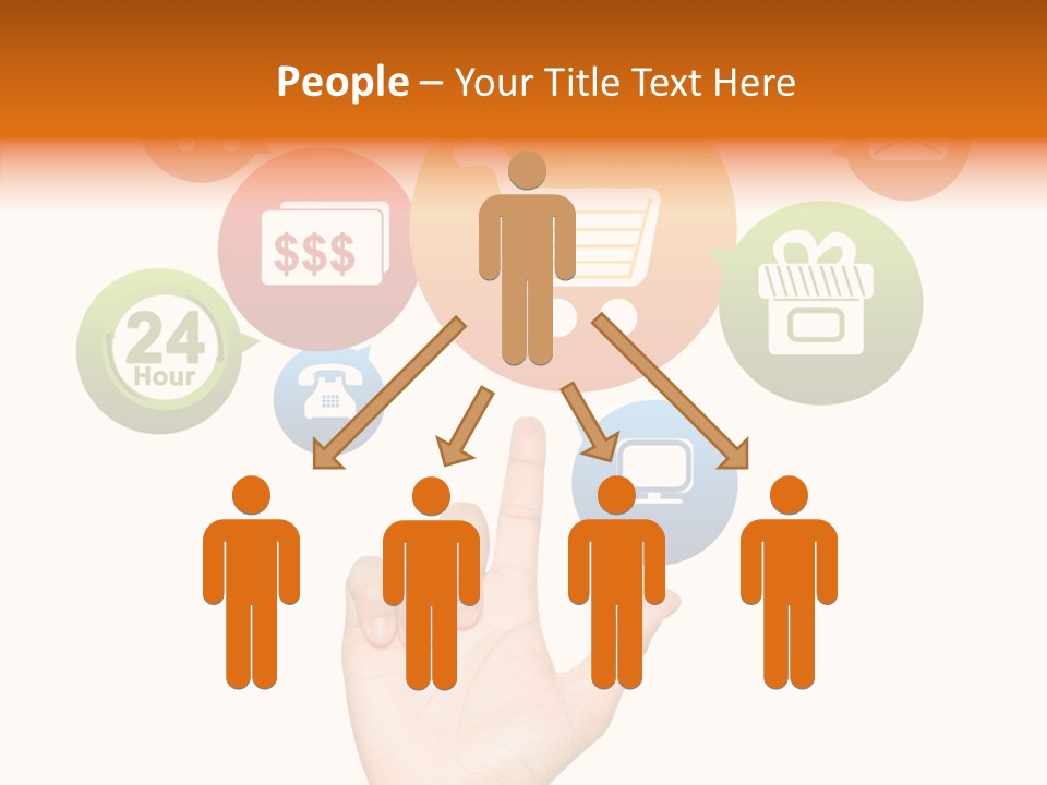 Phone Businessman Com PowerPoint Template