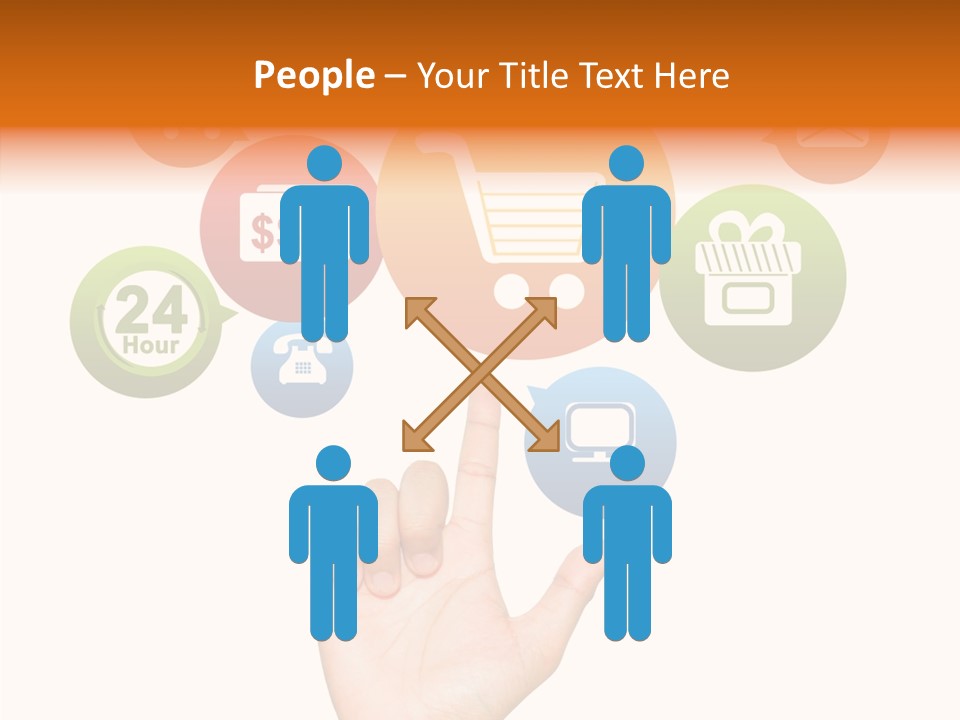 Phone Businessman Com PowerPoint Template