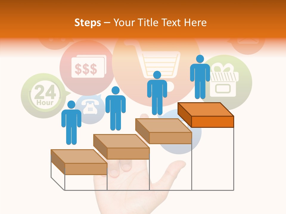 Phone Businessman Com PowerPoint Template