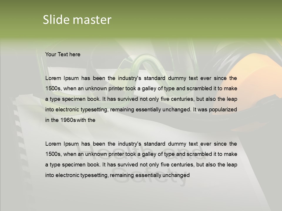 Meeting Protection Industry PowerPoint Template