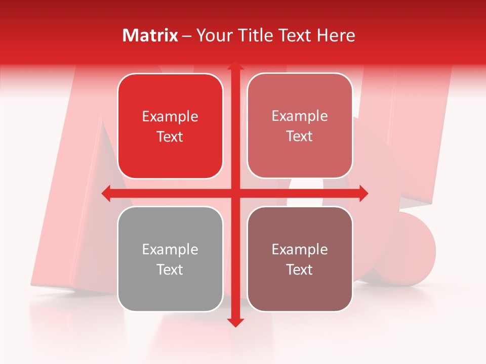 Illustration Red Idea PowerPoint Template