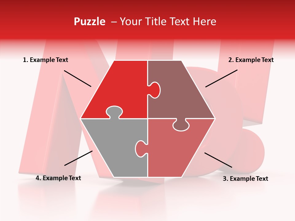 Illustration Red Idea PowerPoint Template