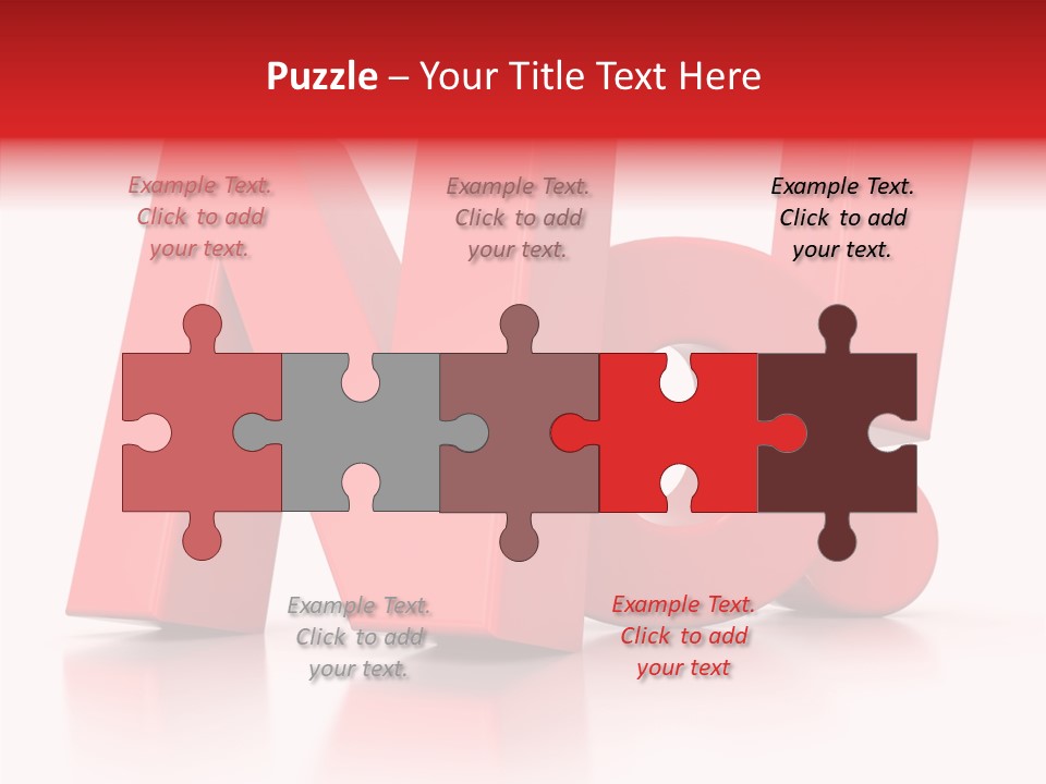 Illustration Red Idea PowerPoint Template