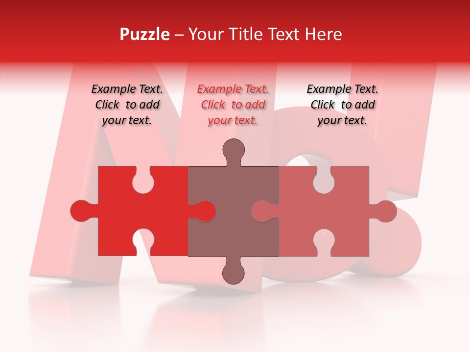 Illustration Red Idea PowerPoint Template