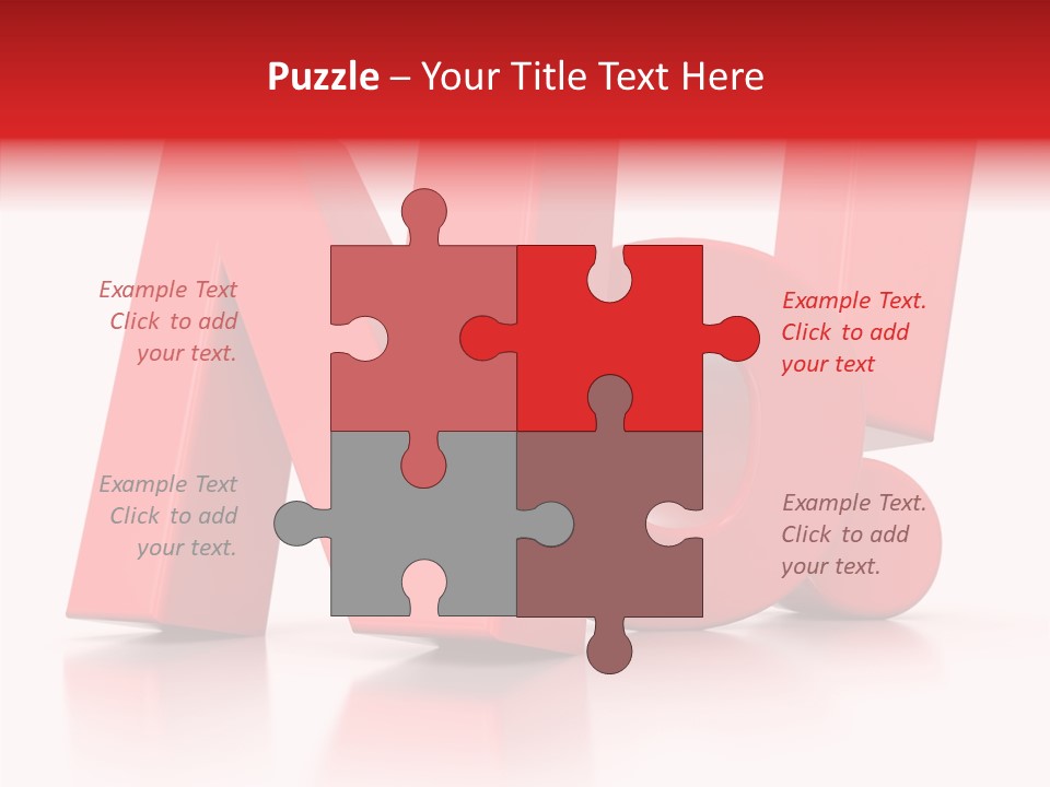 Illustration Red Idea PowerPoint Template