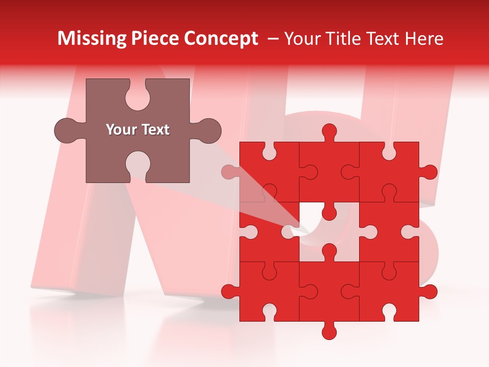 Illustration Red Idea PowerPoint Template