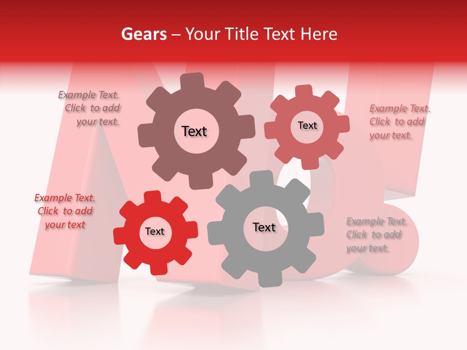 Illustration Red Idea PowerPoint Template