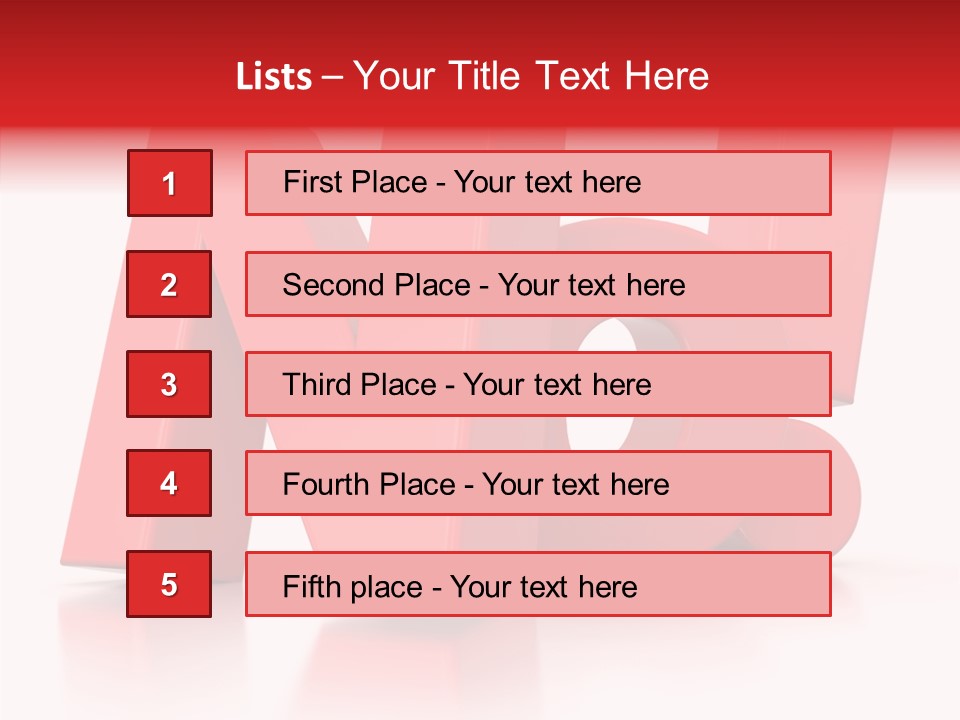 Illustration Red Idea PowerPoint Template