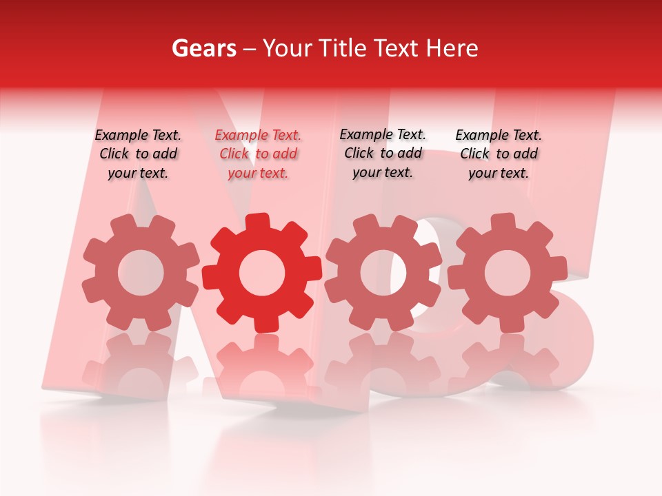 Illustration Red Idea PowerPoint Template