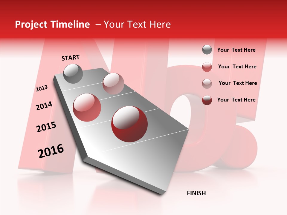 Illustration Red Idea PowerPoint Template