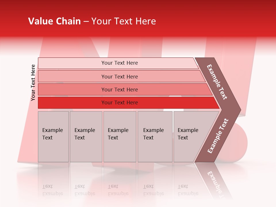 Illustration Red Idea PowerPoint Template