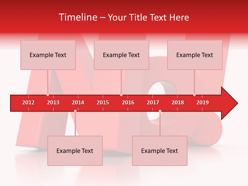 Illustration Red Idea PowerPoint Template