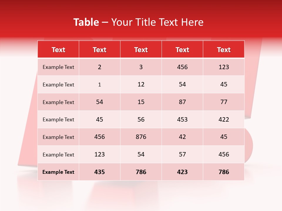 Illustration Red Idea PowerPoint Template
