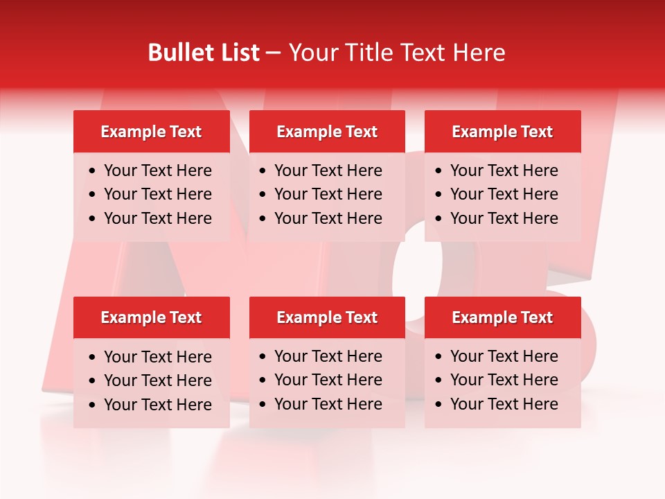 Illustration Red Idea PowerPoint Template