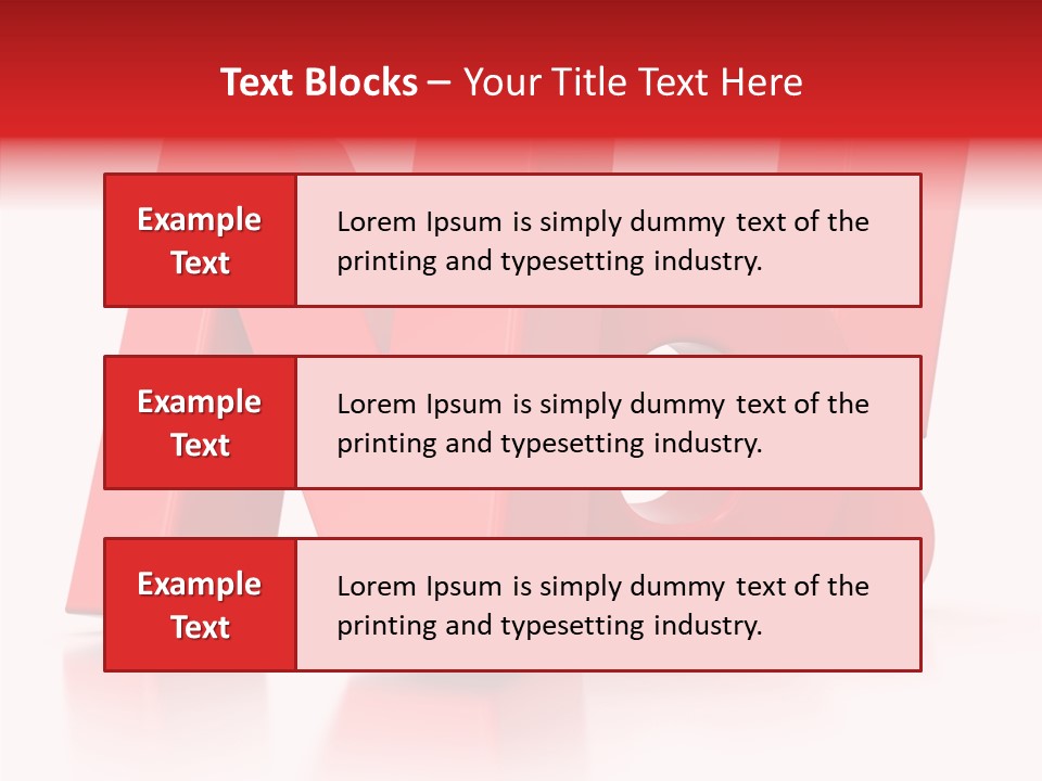 Illustration Red Idea PowerPoint Template