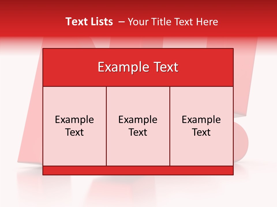 Illustration Red Idea PowerPoint Template