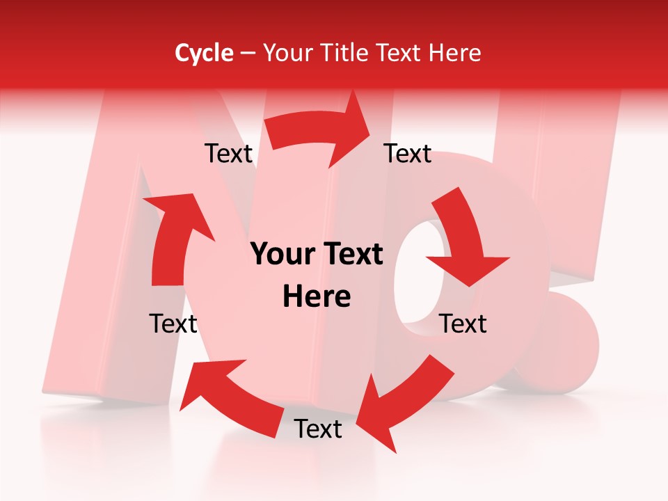 Illustration Red Idea PowerPoint Template