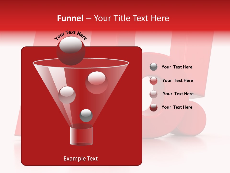 Illustration Red Idea PowerPoint Template