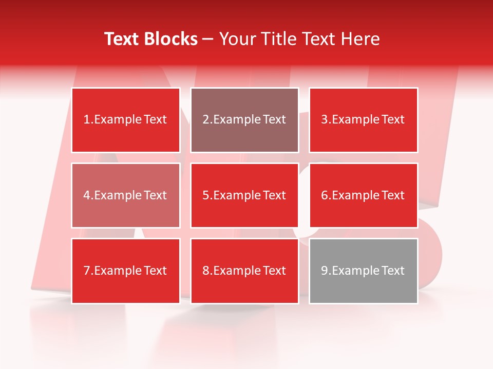 Illustration Red Idea PowerPoint Template