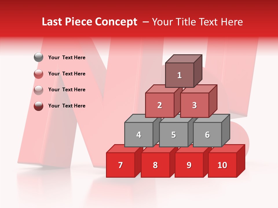 Illustration Red Idea PowerPoint Template