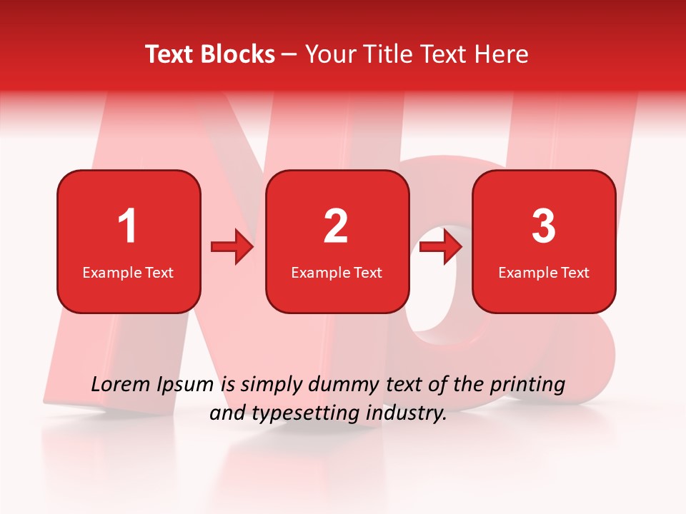 Illustration Red Idea PowerPoint Template