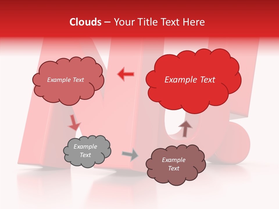 Illustration Red Idea PowerPoint Template