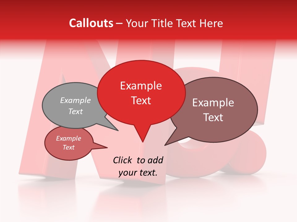 Illustration Red Idea PowerPoint Template