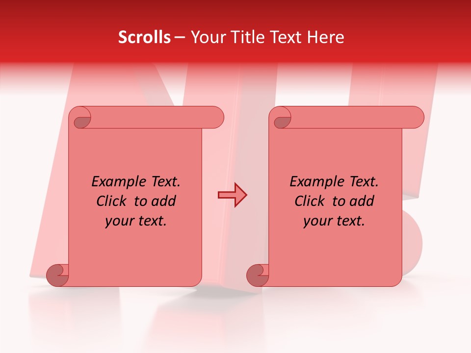 Illustration Red Idea PowerPoint Template