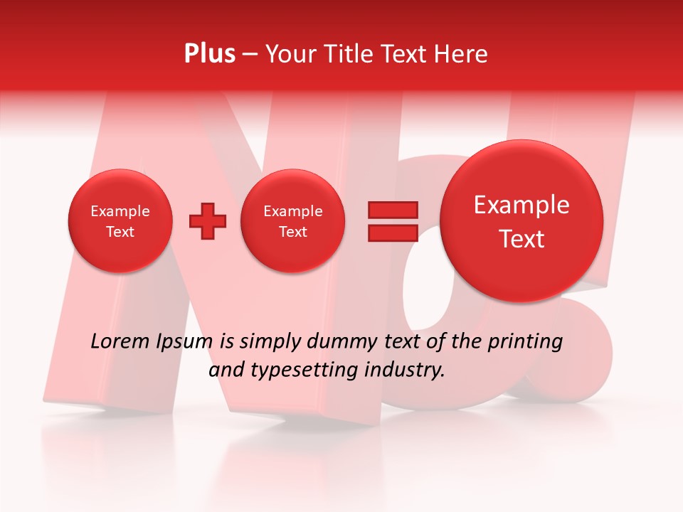 Illustration Red Idea PowerPoint Template
