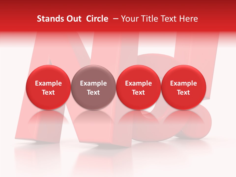 Illustration Red Idea PowerPoint Template