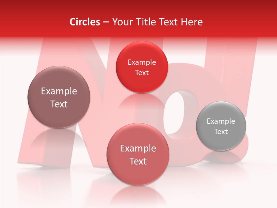 Illustration Red Idea PowerPoint Template