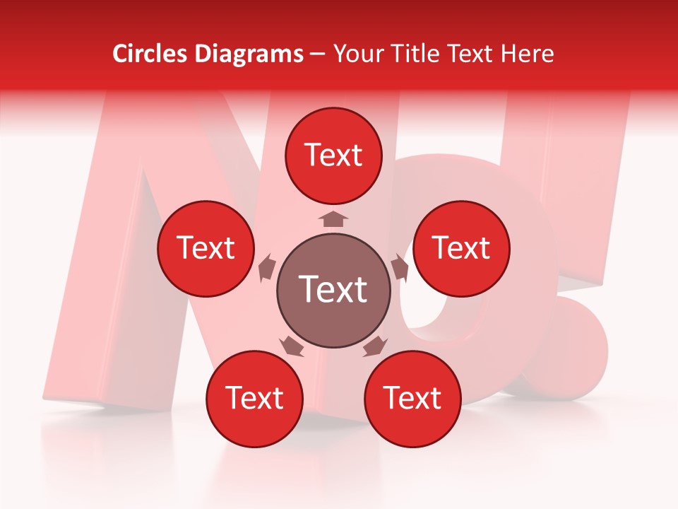 Illustration Red Idea PowerPoint Template