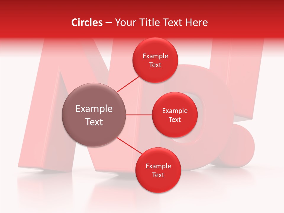 Illustration Red Idea PowerPoint Template