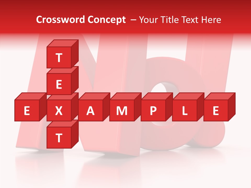 Illustration Red Idea PowerPoint Template