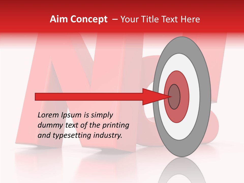 Illustration Red Idea PowerPoint Template