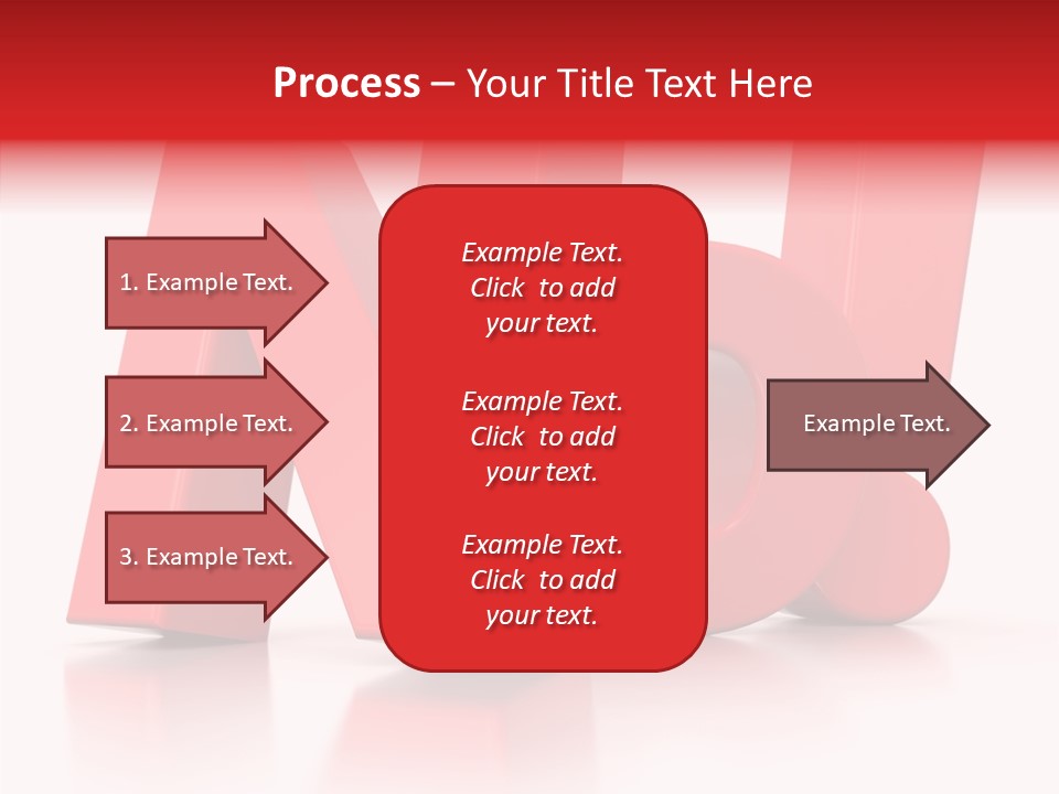 Illustration Red Idea PowerPoint Template