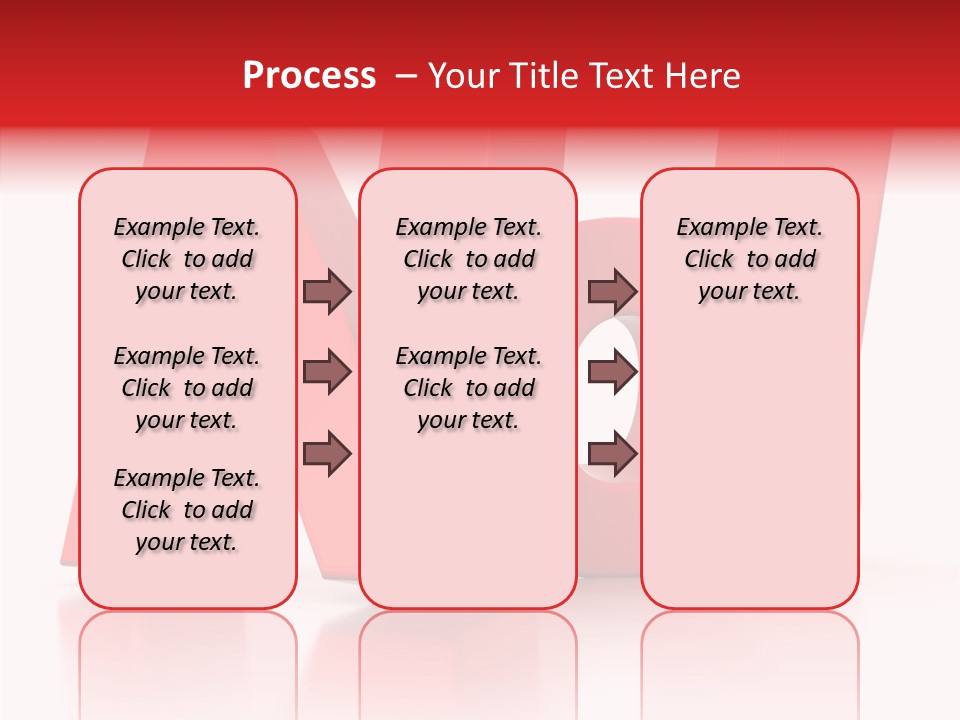 Illustration Red Idea PowerPoint Template