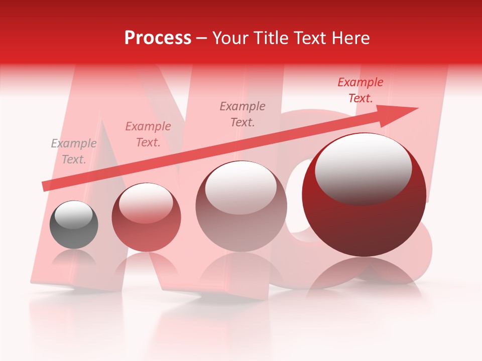 Illustration Red Idea PowerPoint Template