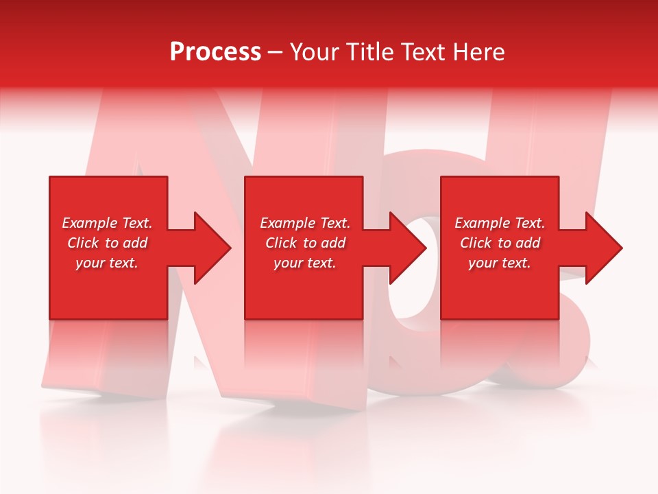 Illustration Red Idea PowerPoint Template