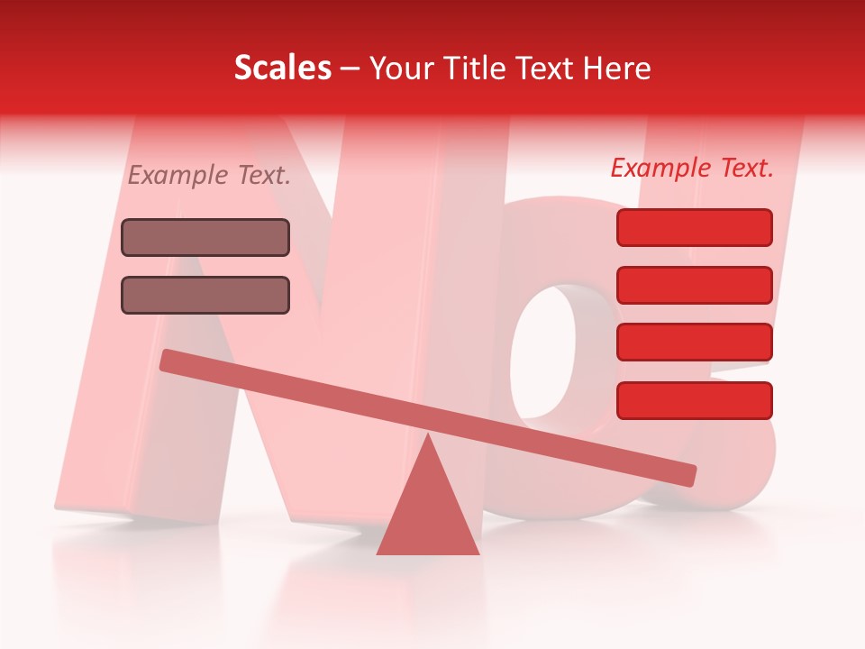 Illustration Red Idea PowerPoint Template