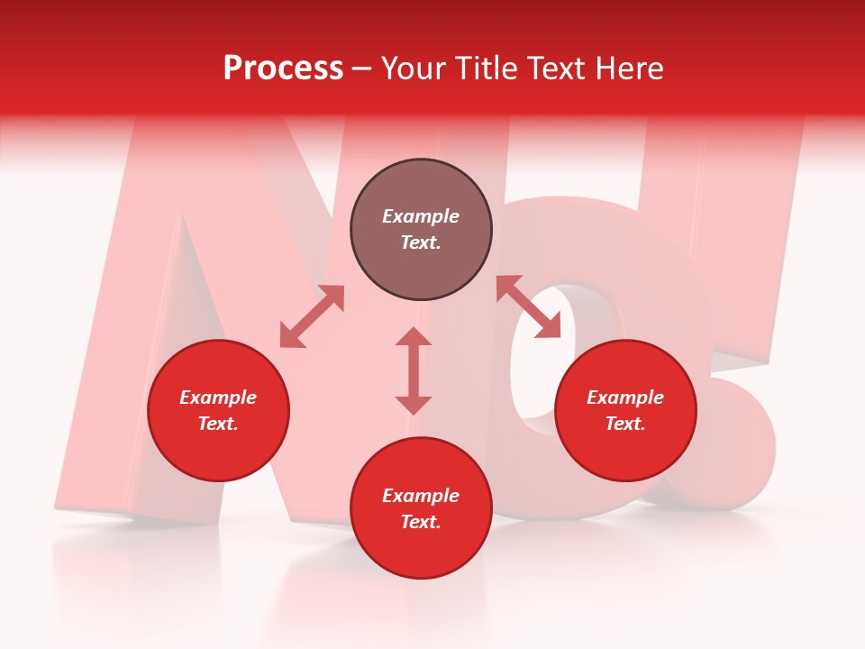 Illustration Red Idea PowerPoint Template
